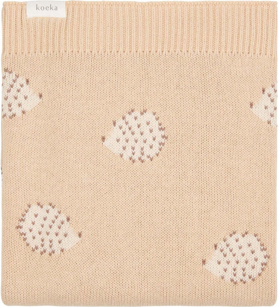Koeka - Wiegdeken - Hedge hugs - Sand - 75x90