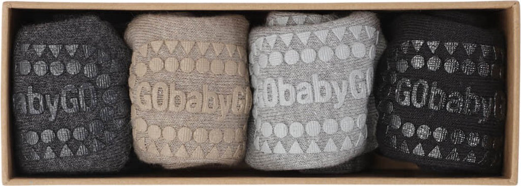 GoBabyGo Combo Box - Chaussettes antidérapantes en bambou
