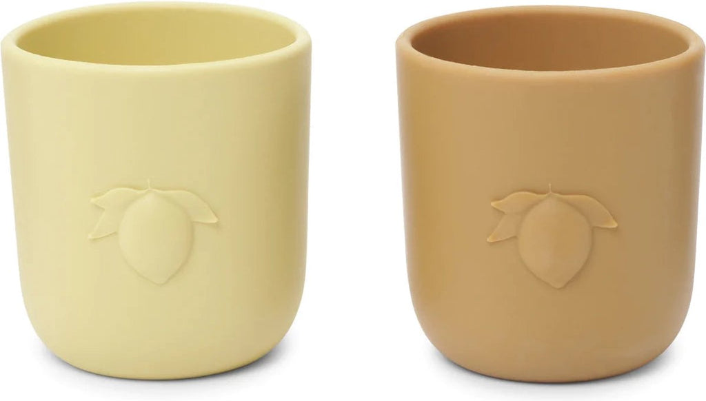 Konges Sløjd - Lemon Siliconen  Drinkbekers (Set van 2), Drinkbekers, Konges Slojd, Keekabuu
