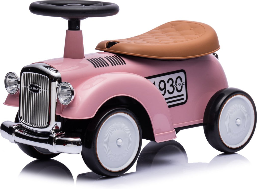 Happy Baby- Loopauto Retro Moritz - Roze, Loopwagens, Happy Baby, Keekabuu