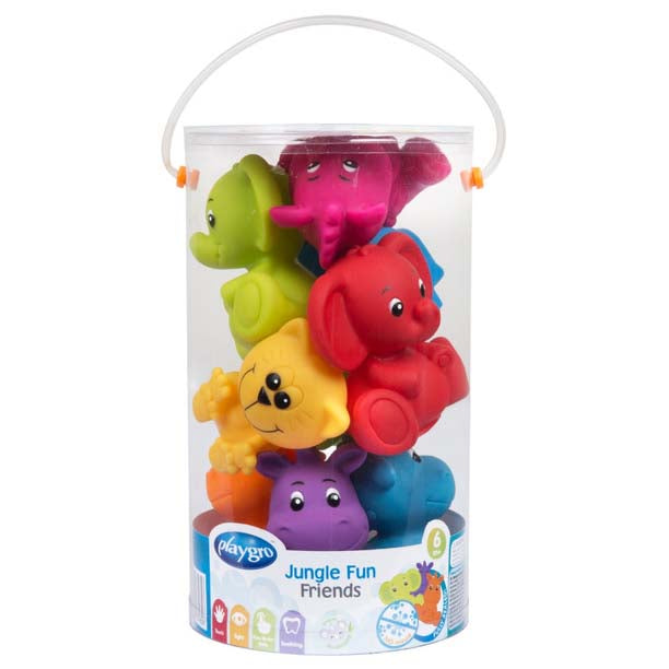 Playgro - Badspeeltjes jungle dieren vrienden, Badspeelgoed, Playgro, Keekabuu