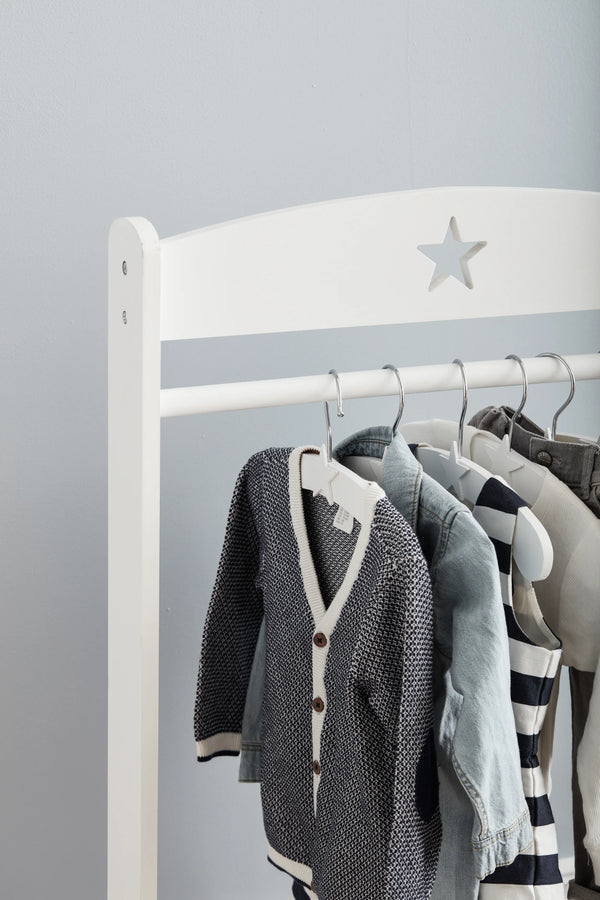 Kid's Concept - Star Kledingstang - Wit, kledinghangers, Kid's Concept, Keekabuu