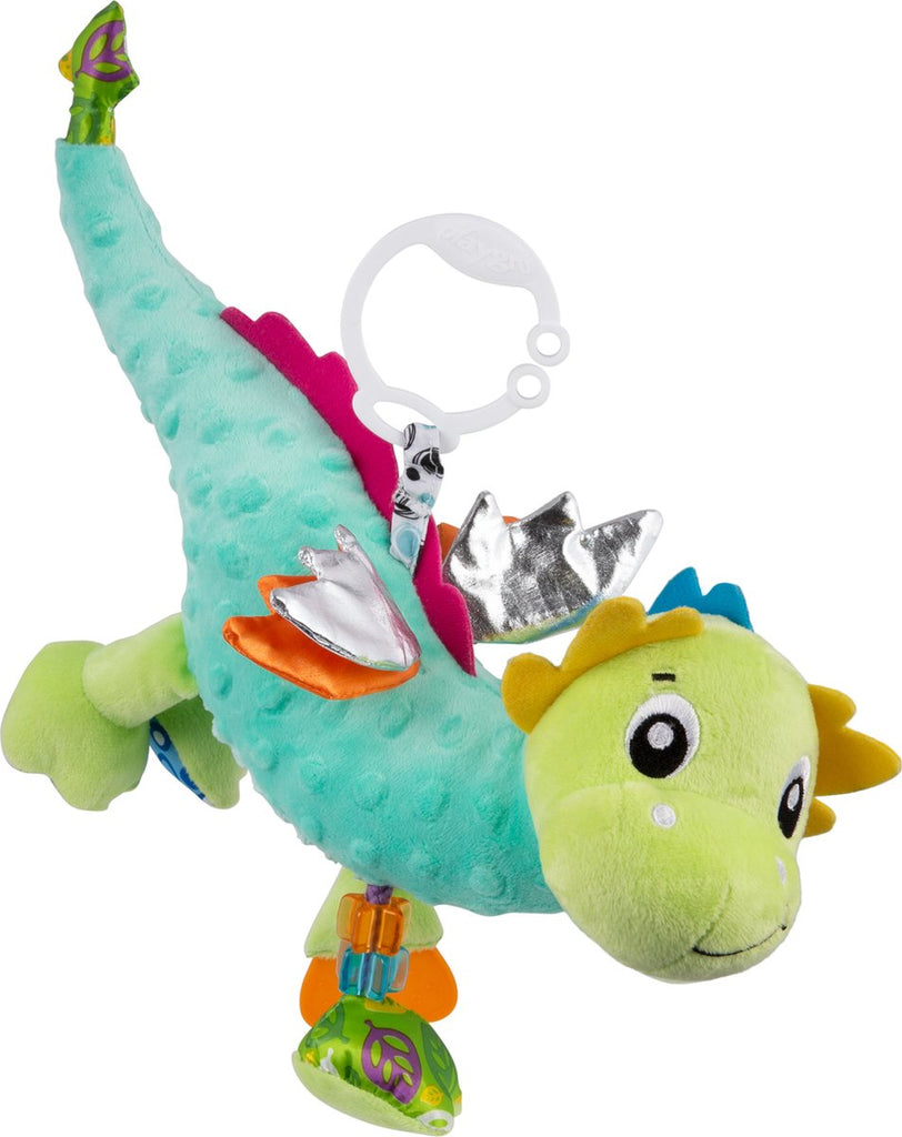 Playgro - Activiteitenknuffel Dusty de Draak, Activiteitsspeelgoed voor baby's, Playgro, Keekabuu