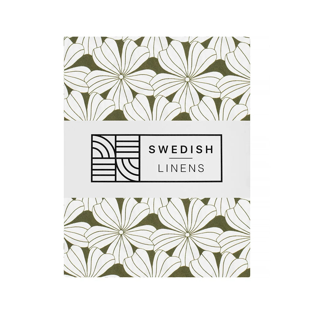 Swedish Linens – Spannbetttuch für die Wiege „Mountains“ (40 x 80 cm) (Kopie)