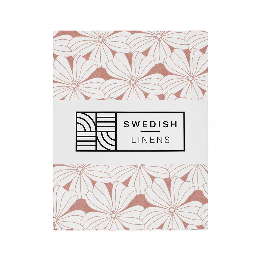 Swedish Linens – Spannbetttuch für die Wiege „Mountains“ (40 x 80 cm) (Kopie)