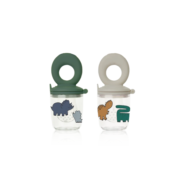 Liewood - Siliconen Printed Fruit Sabbelaar - Miranda (Set van 2), Sabbelaars, Liewood, Keekabuu