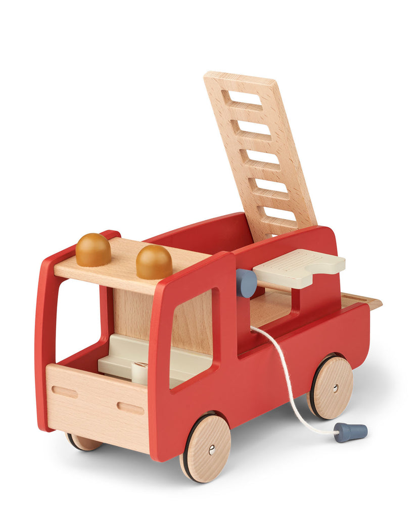 Liewood - Brandweerwagen Eigil, Houten speelgoed, Liewood, Keekabuu