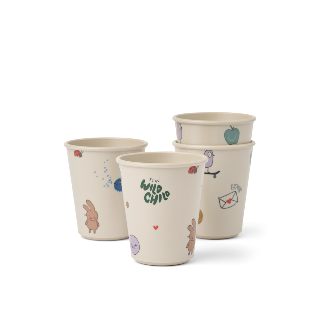 Liewood - Kinderbekers Lana (set van 4 stuks)