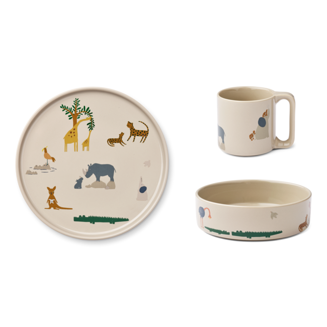 Liewood - Porseleinen Kinderservies Set - Camren, Kinder servies, Liewood, Keekabuu