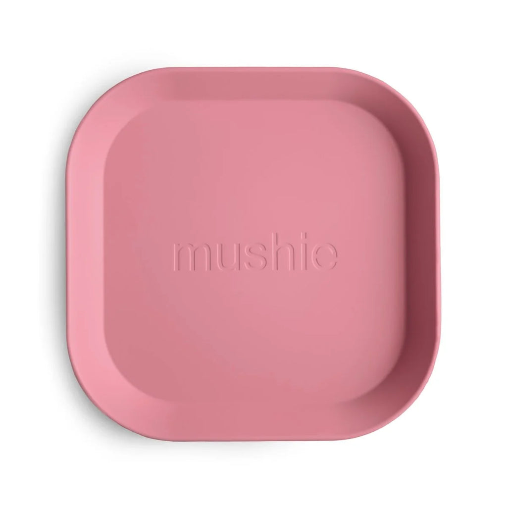 Mushie - Kinderservies Borden Vierkant (Set van 2), Borden, Mushie, Keekabuu