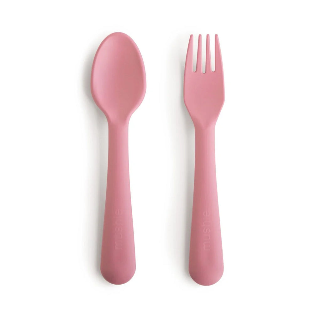 Mushie - Kinderservies Vork & Lepel, Bestek, Mushie, Keekabuu