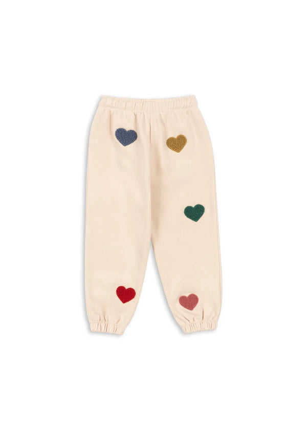 Konges Slojd - Lou - Pantalon de jogging en velours avec des cœurs