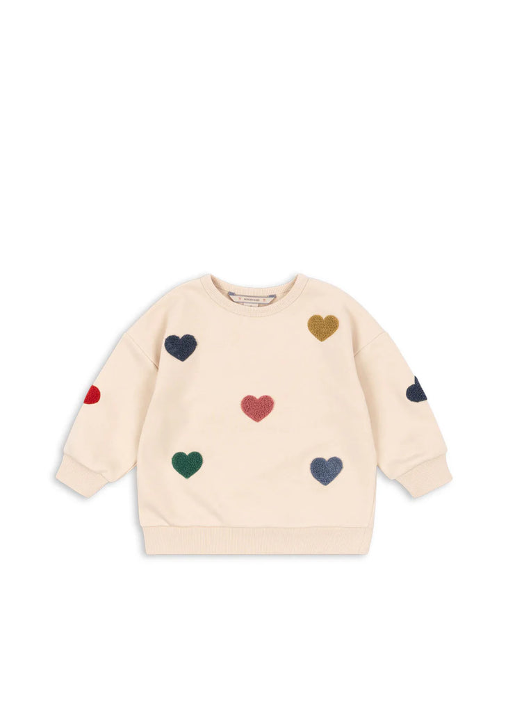 Konges Sløjd - Heart Sweatshirt - Stripe (copy)