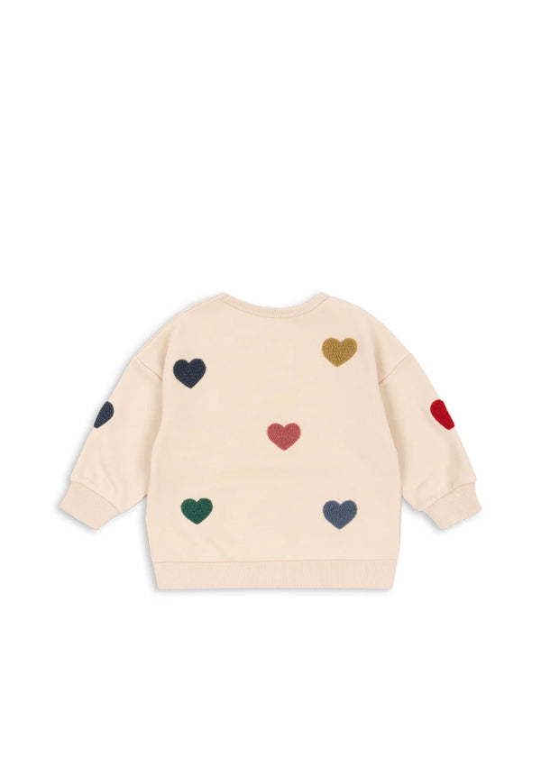 Konges Sløjd - Heart Sweatshirt - Stripe (copy)