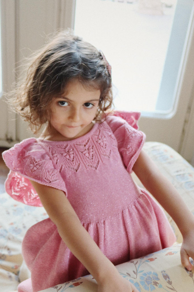 konges slojd pink dress Konges Sljd Girls Hearts Fen Dress in Pink