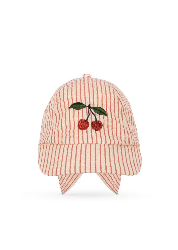 Konges Slojd - Ellie Bow GOTS - Kinderpet - Amour Stripe, Accessoires, Konges Slojd, Keekabuu