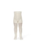 Konges Slojd - Collant en laine -  Wool Pointelle - Blanc cassé