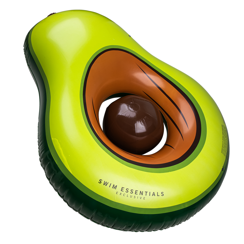 Swim Essentials - Opblaas Avocado + Strandbal XL, Opblaasbaar zwembad, Swim Essentials, Keekabuu