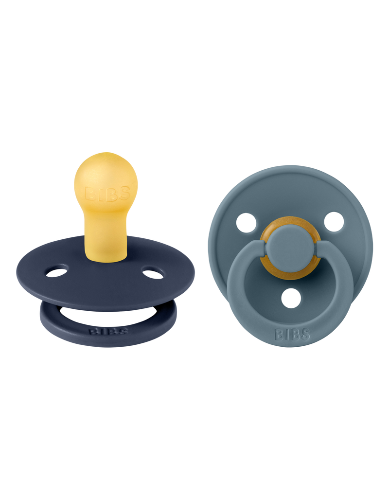 BIBS - Fopspeen Natuurrubber 2 stuks  Deep Space/Petrol, Fopspenen, Bibs, Keekabuu