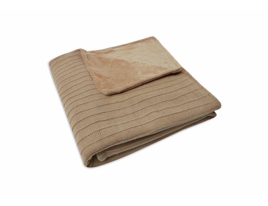 Jollein - Ledikantdeken Velvet Pure Knit GOTS, Dekens, Jollein, Keekabuu