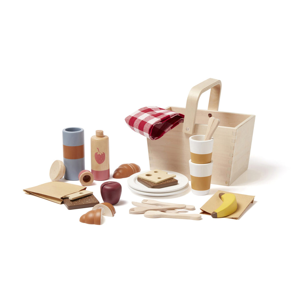 Kids Concept - Picknick Set Kid's Hub - Houten Picknickset, Houten speelgoed, Kid's Concept, Keekabuu