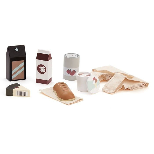 Kids Concept - Houten Boodschappen met Tas, Houten speelgoed, Kid's Concept, Keekabuu