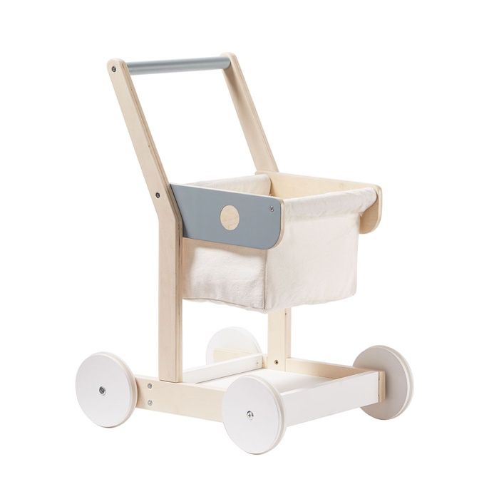 Kids Concept -  Houten Winkelwagen - Boodschappentrolley, Houten speelgoed, Kid's Concept, Keekabuu
