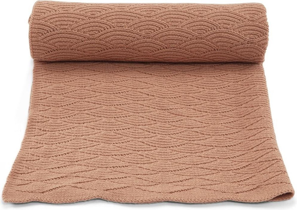 Konges Sløjd - Gebreide Katoenen Deken met ajourtricot, Baby Deken, Konges Slojd, Keekabuu