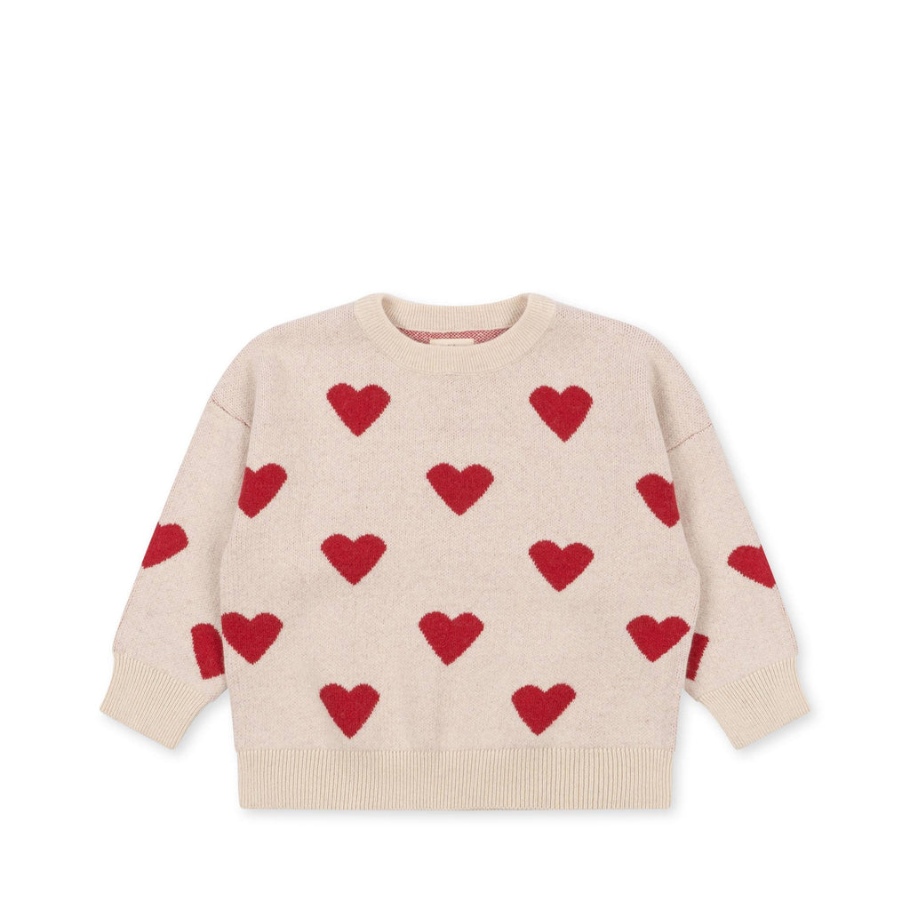 Konges Sløjd - Trui Buttercream Heart, Trui, Konges Slojd, Keekabuu