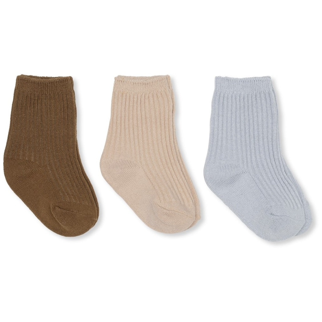 Konges Sløjd - Rib Sokken (Set van 3), Sokken, Konges Slojd, Keekabuu