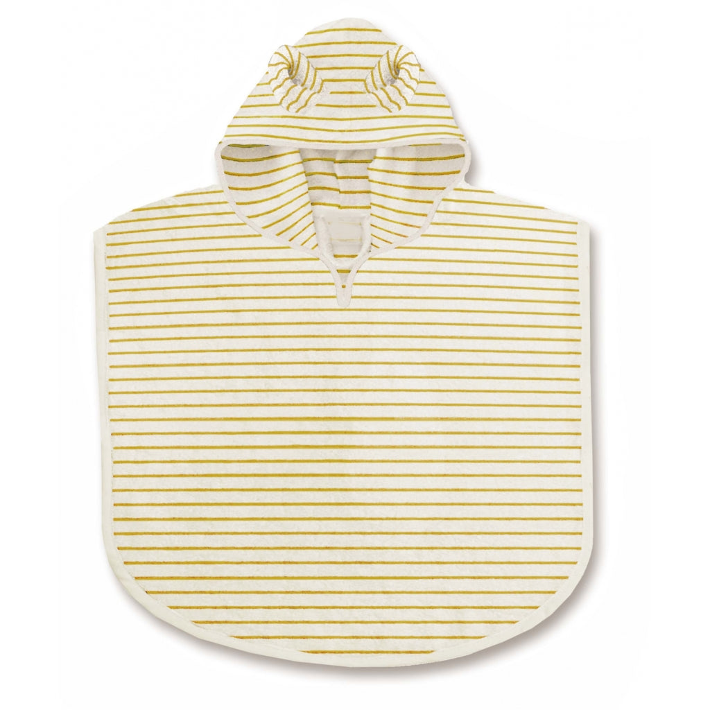 Konges Sløjd - Terry Poncho Striped Sunflower, Poncho's, Konges Slojd, Keekabuu