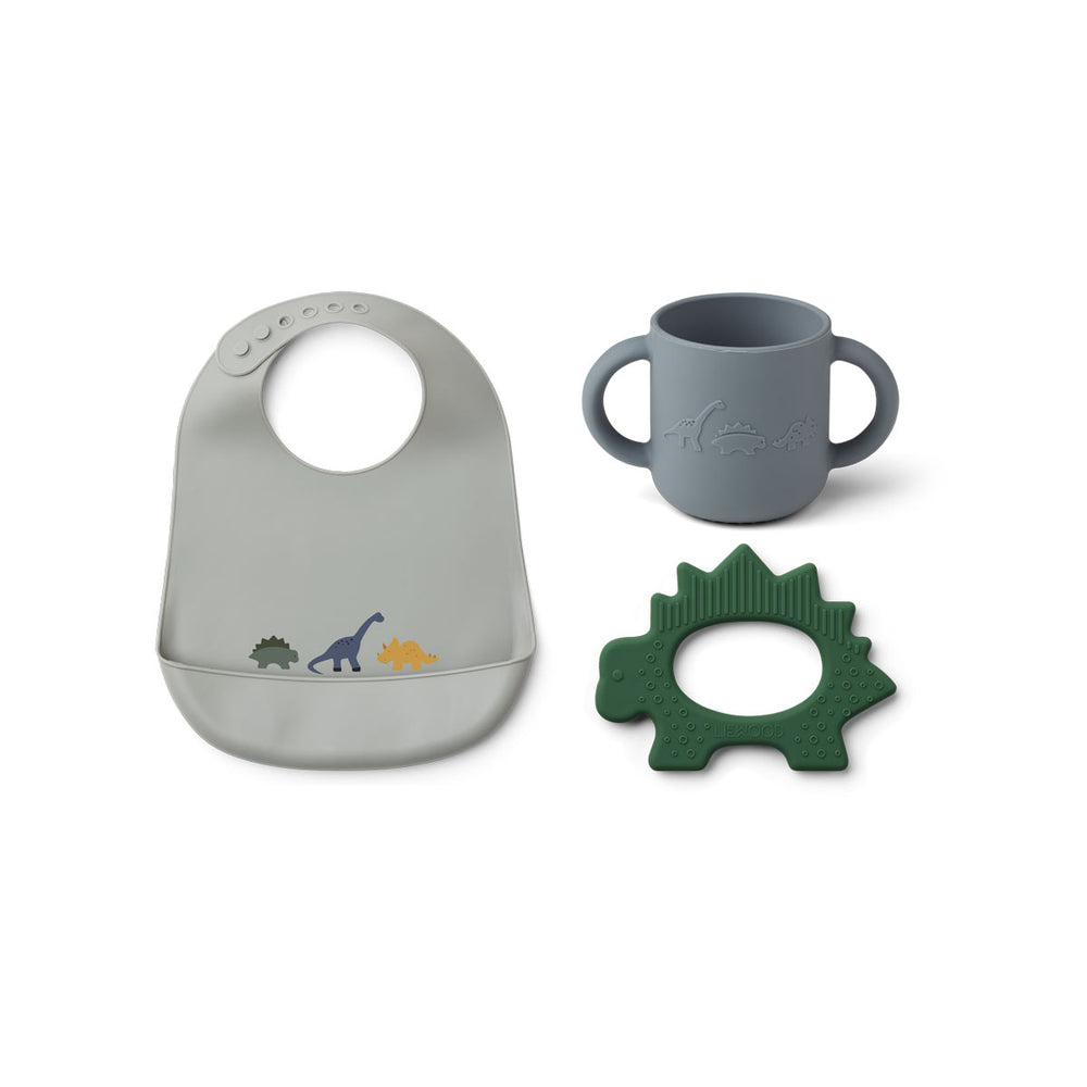 Liewood - Siliconen Babyset 3-delig, Kraamcadeau, Liewood, Keekabuu