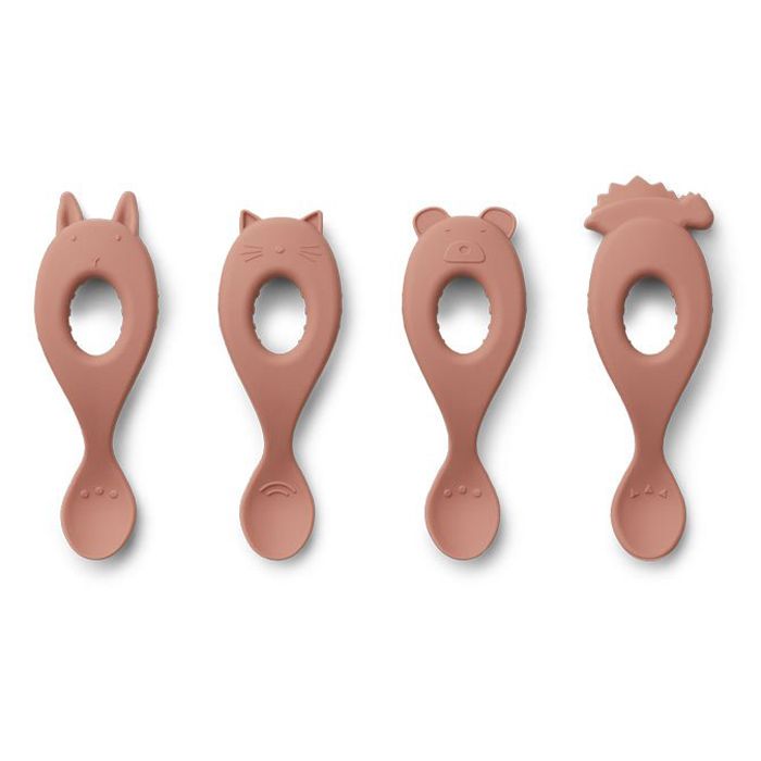 Liewood - Siliconen  Lepel (Set van 4) - Liva, Lepels, Liewood, Keekabuu