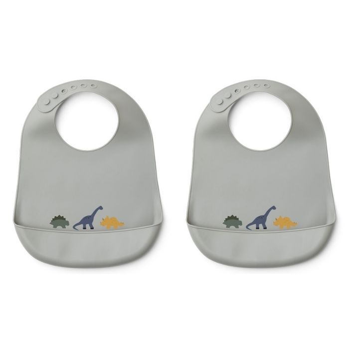 Liewood - Tilda Silicone Slabbetje (set van 2), Slabbetjes, Liewood, Keekabuu