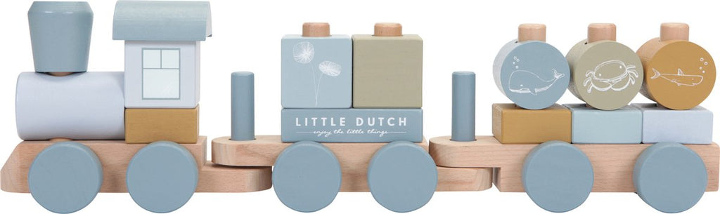 Little Dutch - Blokkentrein Ocean, Houten speelgoed, Little Dutch, Keekabuu