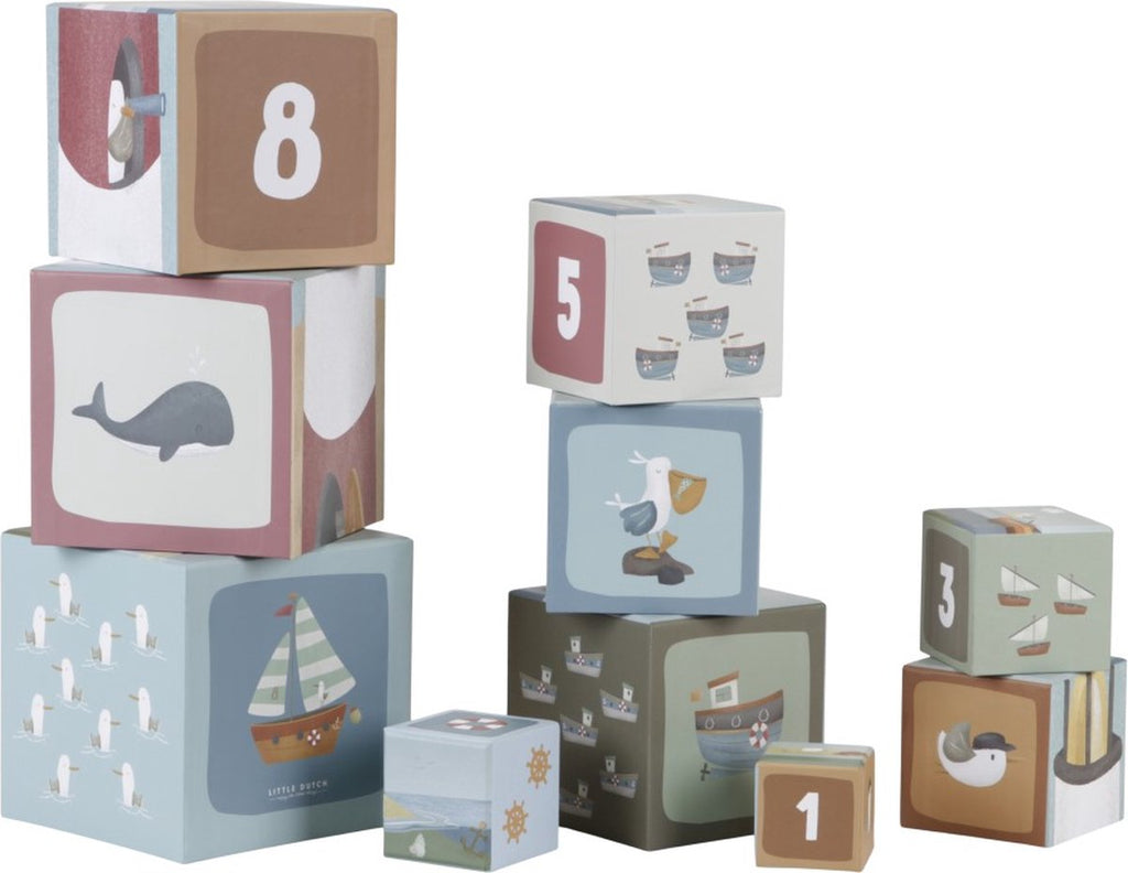 Little Dutch  - Stapeltoren Karton FSC, Karton Blokken, Little Dutch, Keekabuu