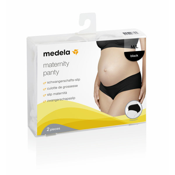 Medela Zwangerschapsslip 2 stuks XS/S-M/L-XL | Zwart, Zwangerschaps- en borstvoedingslingerie, Medela, Keekabuu