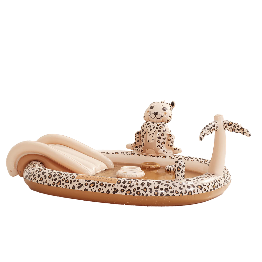 Swim Essentials - Speelzwembad Beige Panterprint, Opblaasbaar zwembad, Keekabuu, Keekabuu