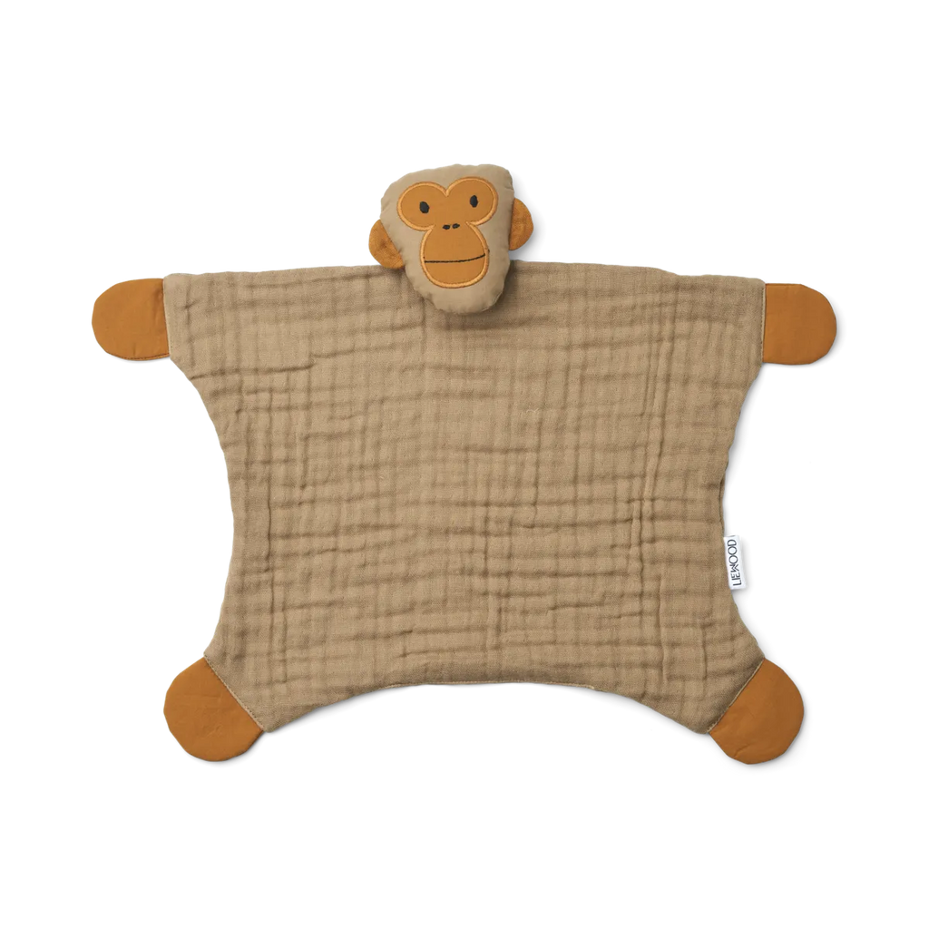 Liewood - Knuffeldoek Addison Monkey Oat, Knuffeldoekjes, Liewood, Keekabuu