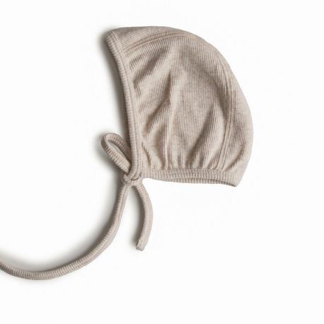 Mushie - Ribbed Baby Bonnet - Baby Muts, Babymutsjes, Mushie, Keekabuu
