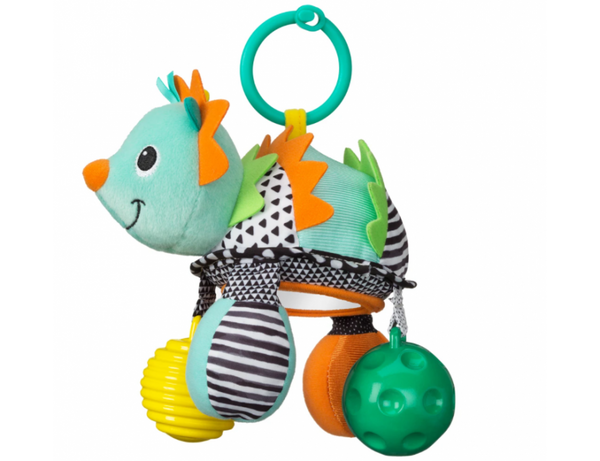 Infantino -  Hanger Egel met Rammelaar en Spiegel, Activiteiten speelgoed, Infantino, Keekabuu