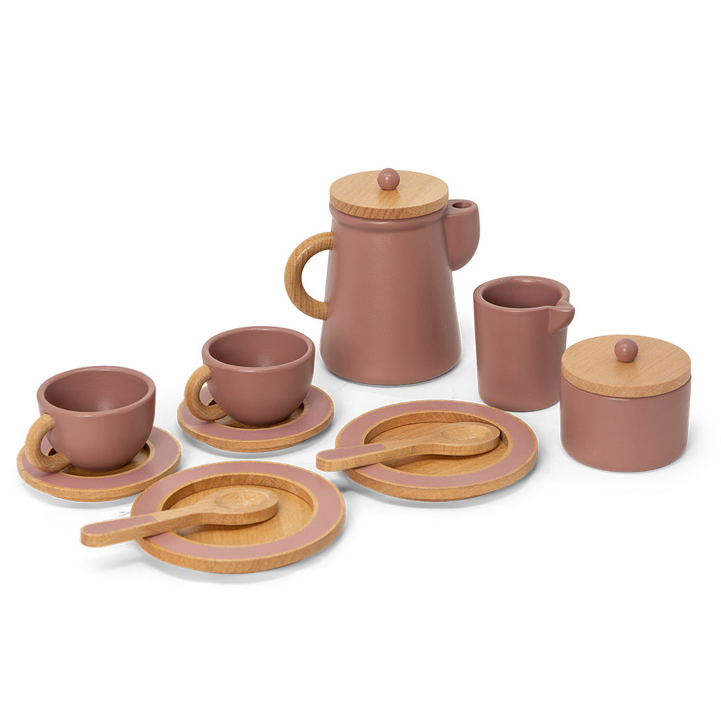 Mamamemo - Koffie Set Kersenbloesem, Houten speelgoed, Mamamemo, Keekabuu