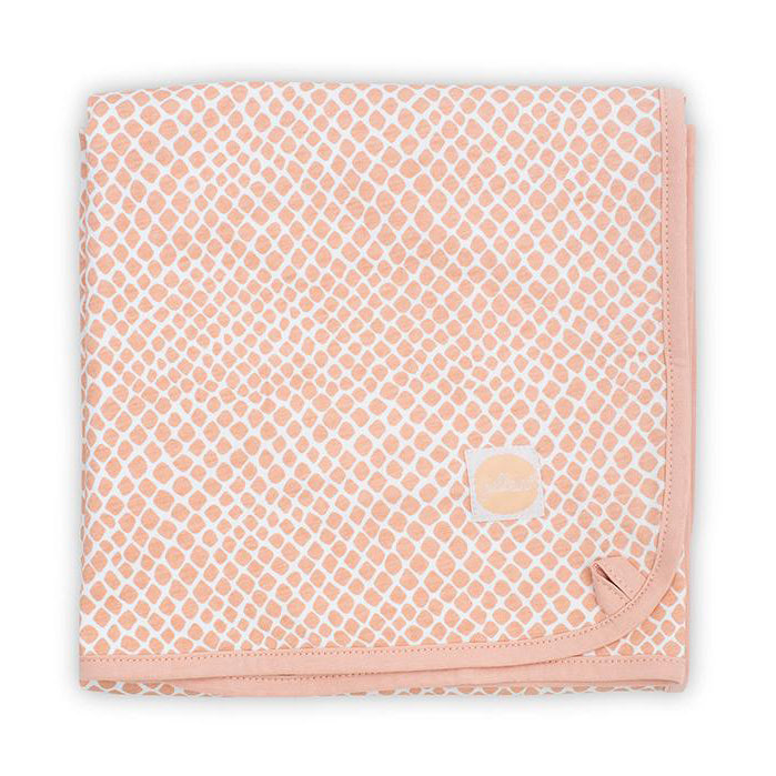 Jollein - Wiegdeken Jersey  | Snake Pale Pink, Dekens, Jollein, Keekabuu