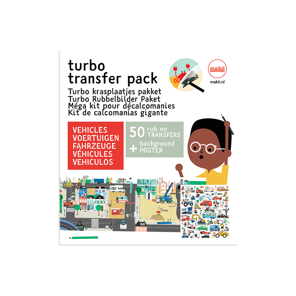 Makii - Turbo Krasplaatjes pakket, Kleurplaten & stickers, Makii, Keekabuu